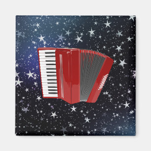 Imã Acordo Vermelho sobre o Céu Noturno