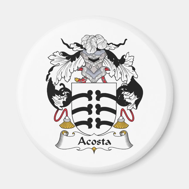 Imã Acosta Family Crest (Frente)