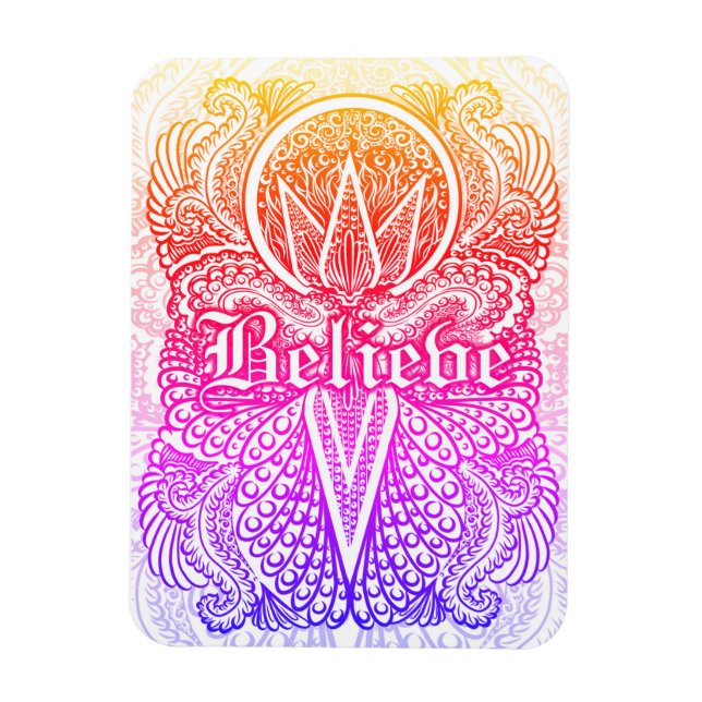 Ímã Acredite - Citação Positiva (Vertical)