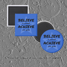 Imã Acredite em encorajar a estrela azul