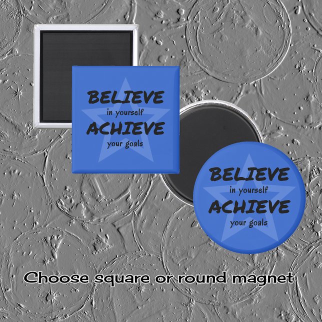 Imã Acredite em encorajar a estrela azul (Criador carregado)