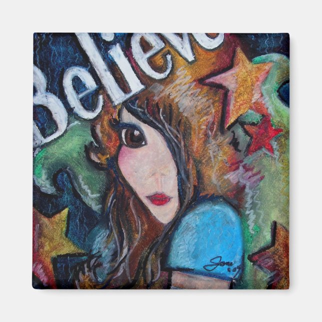 Imã Acredite Em Fadas (Frente)