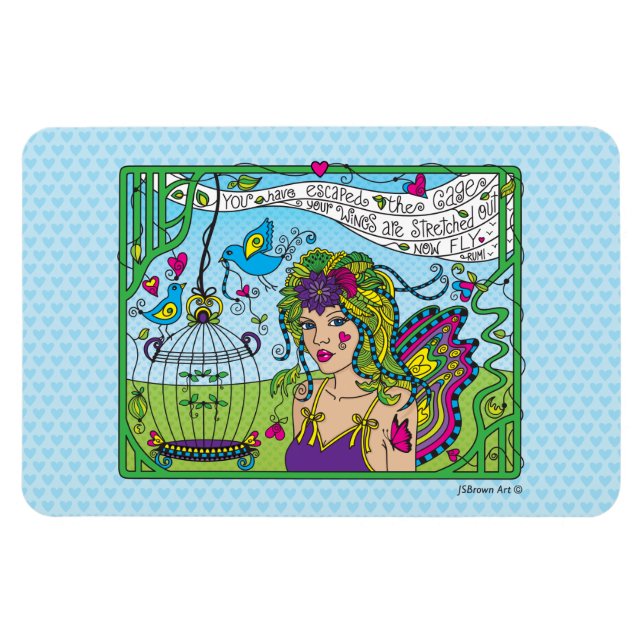 Ímã Acredite em si mesmo_Magnet flexível 6" x 4" (Horizontal)