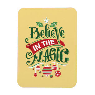 Ímã Acredite na Tipografia de Natal Mágica