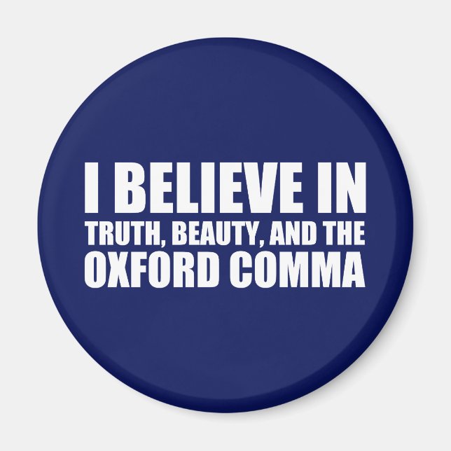Imã Acredite no Humor de Coma de Oxford (Frente)