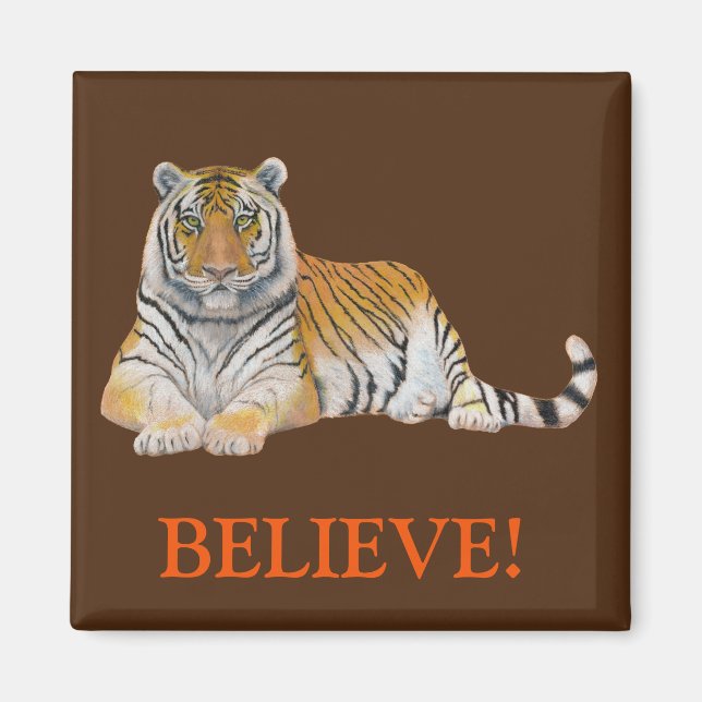 Imã ACREDITE! Tigre (Frente)