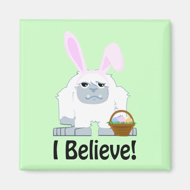 Imã Acredito! Páscoa Yeti (Frente)