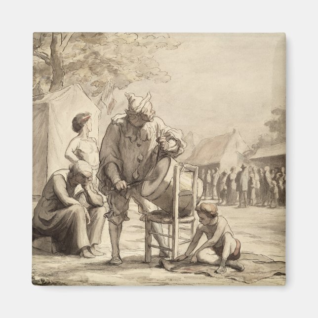 Imã Acrobats na Feira c.1865-69 (Frente)
