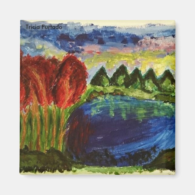 Imã Acrylic landscape magnet (Frente)