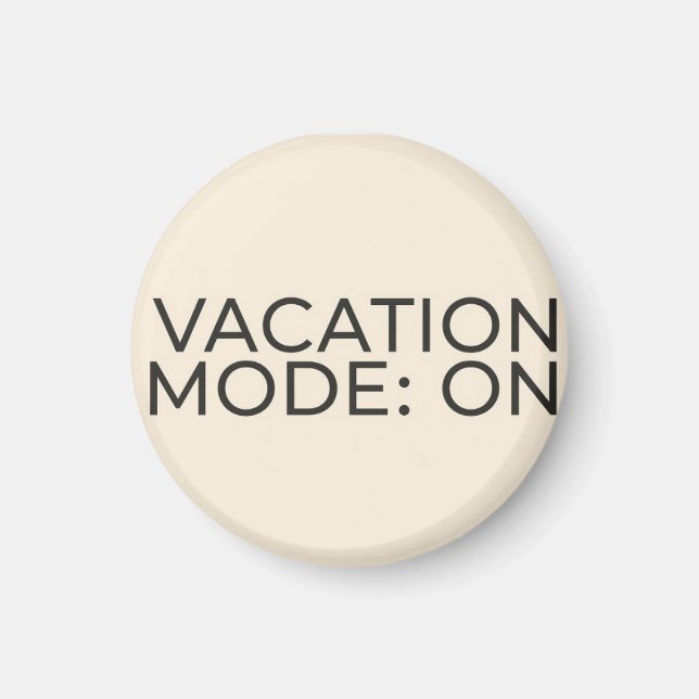 Imã Action Mode On – Motivational Fridge Magnet (Frente)