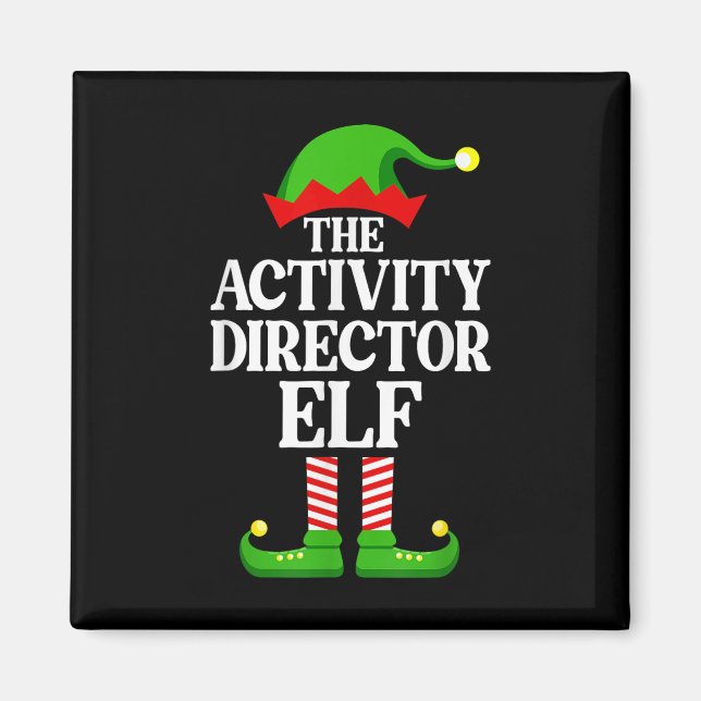 Imã Activity Director Elf Family Matching Group Funny  (Frente)
