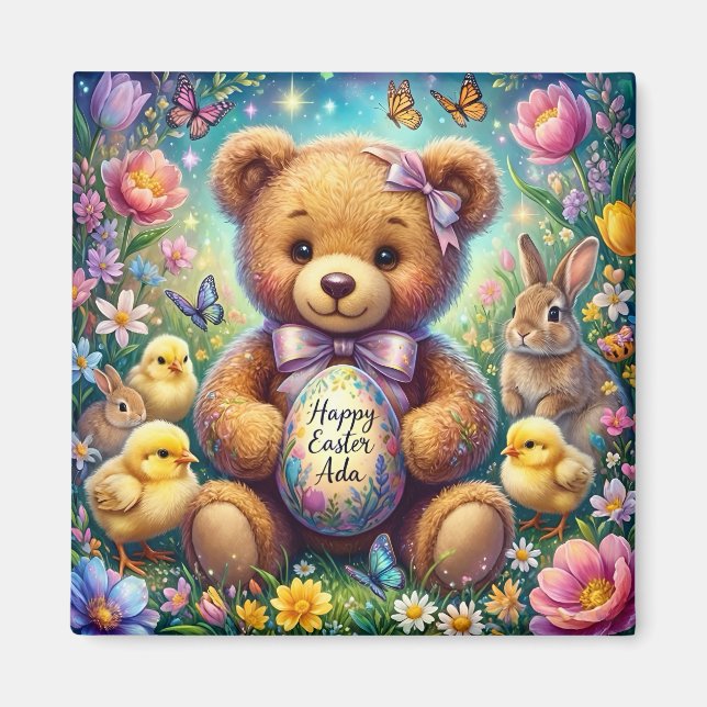 Imã ADA ~ Easter Teddy ~  Magnet (Frente)