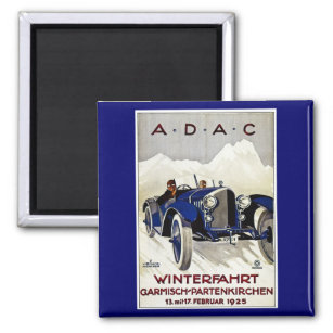 Imã ADAC Vintage Automobile Advertisement 1925