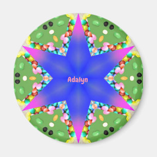 Imã ADALYN ~ Estrela Pessoal de Páscoa Fractal ~ Ímã