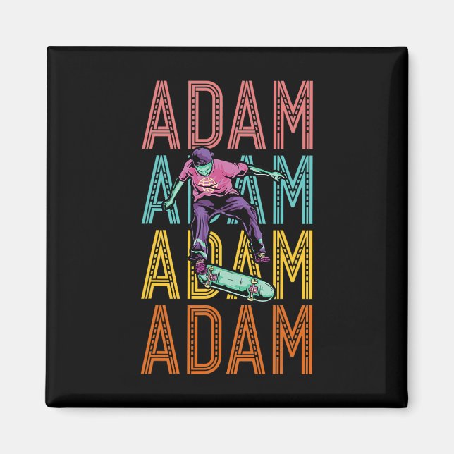 Imã Adam Skate Personalizado Hob  (Frente)