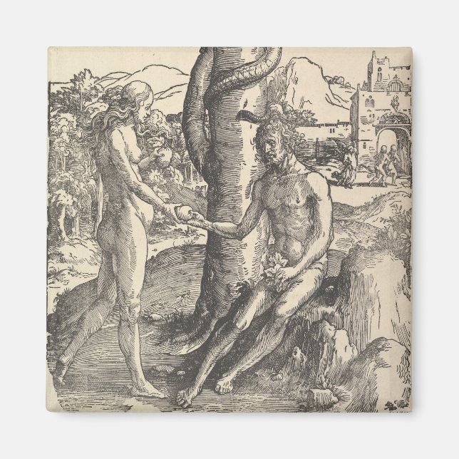 Imã Adão e Eva: A Queda do Homem (Lucas van Leyden) (Frente)