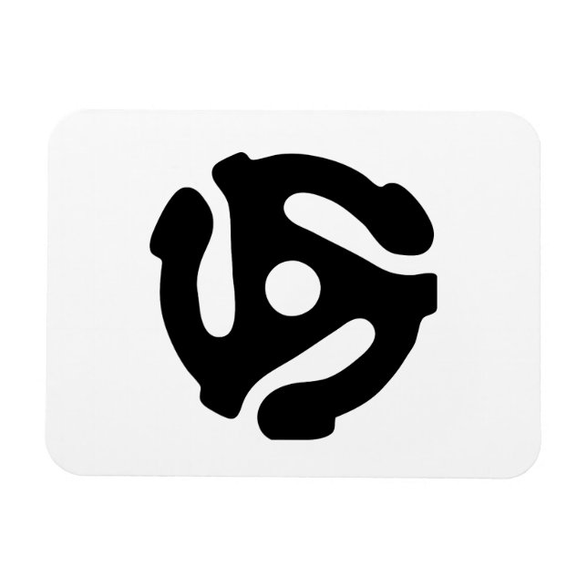 Ímã Adaptador de vinilo de 7 polegadas e 45 rpm insere (Horizontal)