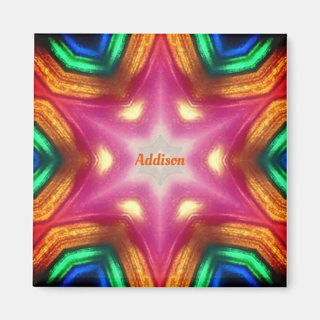 Imã ADDISON ~ Padrão de Abstrato para jogos ~ (Frente)