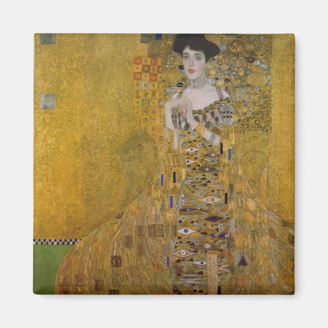 Imã Adele Bloch Bauer por Gustav Klimt (Frente)
