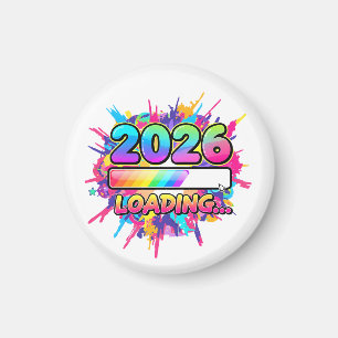 Imã Adesivo Barra de Progresso 2026 Carregando...