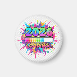 Imã Adesivo Barra de Progresso 2026 Carregando...