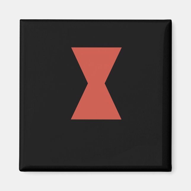 Imã Adesivo de aranha de vidro preto (Frente)