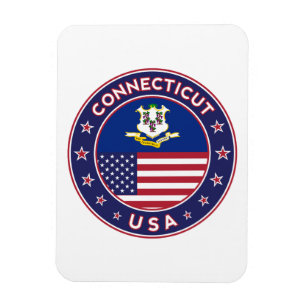 Ímã Adesivo de Connecticut, Estados Unidos