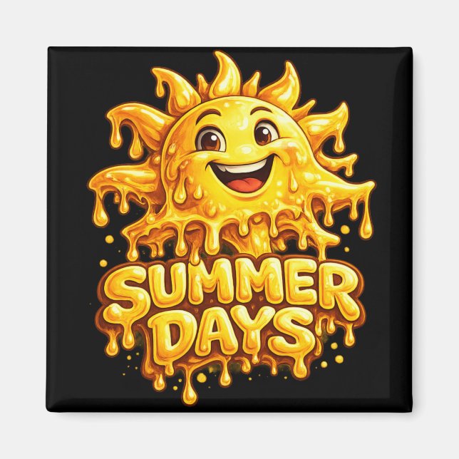 Imã Adesivo de Dias de Verão (Frente)