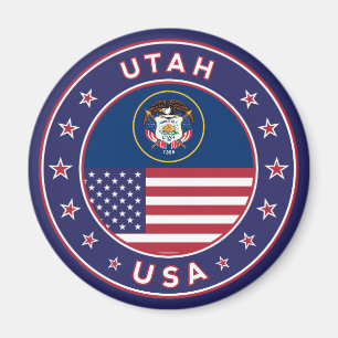 Imã Adesivo de Utah, capa de telefone, saco de tote, r