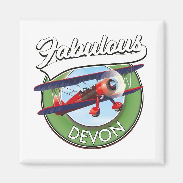 Imã Adesivo de viagem Devon fabuloso. (Frente)