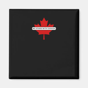 Imã Adesivo Nós Apoiamos o Canadá