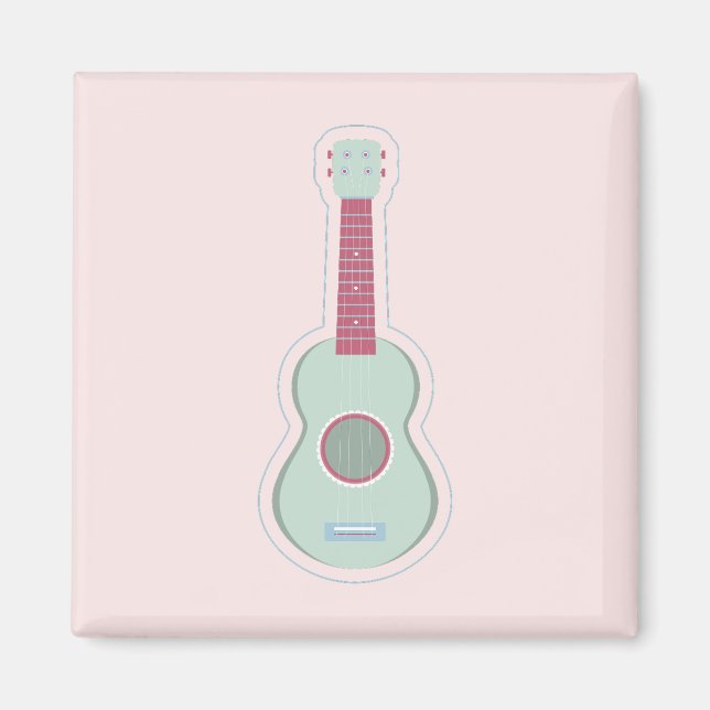 Imã adesivo ukulele (Frente)