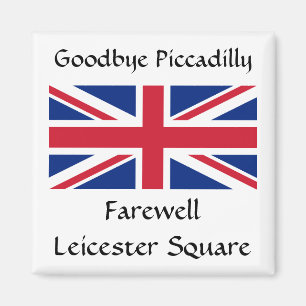 Imã Adeus Piccadilly, praça de despedida Leicester!