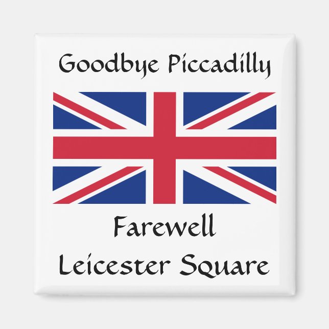 Imã Adeus Piccadilly, Praça Leicester de despedida! (Frente)