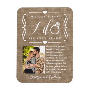 Ímã Adiamento de Casamento de Seis Pés à Parte Mudan