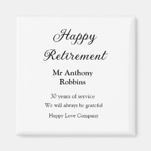 Imã Adição de aposentadoria feliz anos de serviço apos