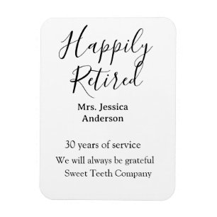 Ímã Adição de aposentadoria feliz anos de serviço apos