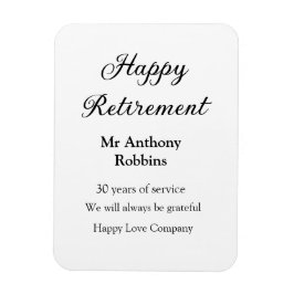 Ímã Adição de aposentadoria feliz anos de serviço apos