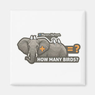 Imã Adição de Elefante & Pássaros