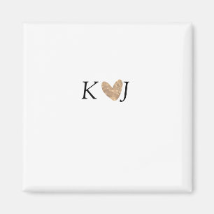 Imã Adicionar a letra do nome do casal dourado do casa