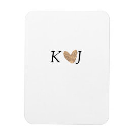 Ímã Adicionar a letra do nome do casal dourado do casa