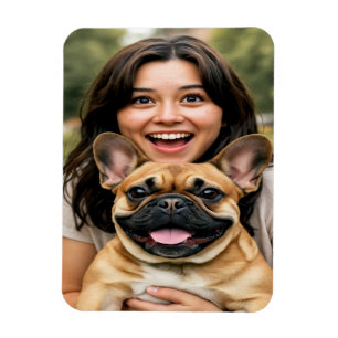Ímã Adicionar Foto de Bulldog Francês Personalizar
