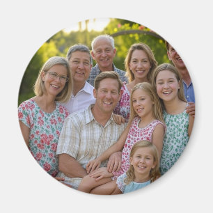 Imã Adicionar Foto de Reunião da Família Personalizar
