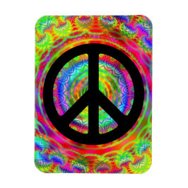 Ímã Adicionar imagem com símbolo de paz preto