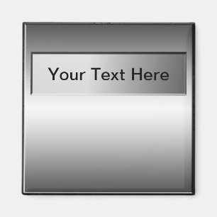 Imã Adicionar Magneta de aparência de placa metálica d