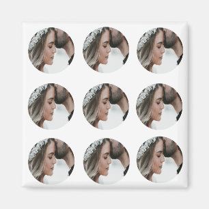 Imã adicionar nome de adição de colagem de fotos circu