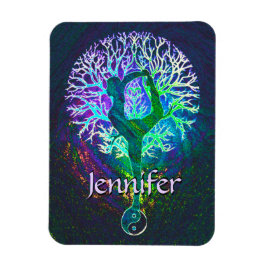 Ímã Adicionar nome | Yoga Tree