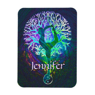 Ímã Adicionar nome | Yoga Tree