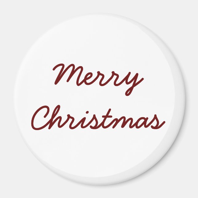 Imã adicionar seu natal de texto personalizado (Frente)