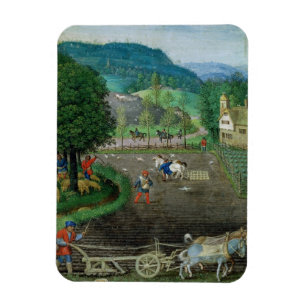 Ímã Adicione 18855 outubro: ploughing e semeando, de